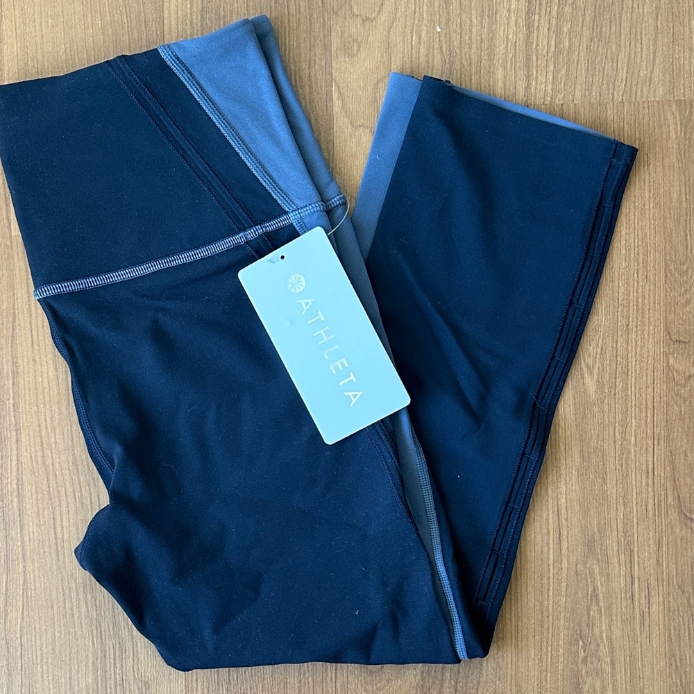 Athleta Dark and Light Blue Leggings